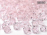 Preciosa 4mm Bicone - Light Rose (72) count