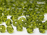 Preciosa 4mm Bicone - Olivine  (72) count