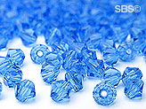 Preciosa 4mm Bicone - Sapphire  (72) count