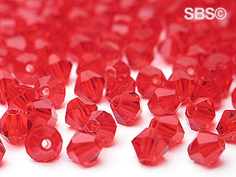 Preciosa 4mm Bicone - Ruby  (72) count