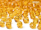 Preciosa 4mm Bicone - Topaz  (72) count