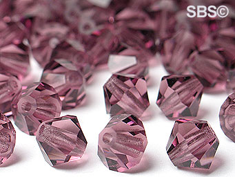 Preciosa 6mm Bicone - Amethyst (36) count