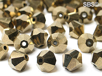 Preciosa 6mm Bicone - Bronze (36) count