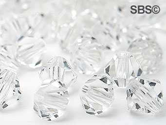 Preciosa 6mm Bicone - Crystal (36) count
