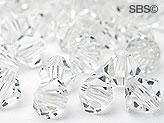 Preciosa 6mm Bicone - Crystal (36) count
