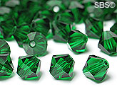 Preciosa 6mm Bicone - Green Emerald (36) count