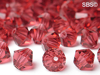 Preciosa 6mm Bicone - Rose (36) count