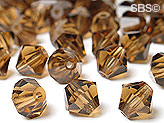 Preciosa 6mm Bicone - Smoky Topaz (36) count