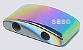 RAINBOW Magnetic Hematite 10x18 2-Hole (12)