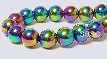 Rainbow Magnetic Hematite 6mm (round)