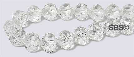 Rosebud Firepolish 6mm Crystal