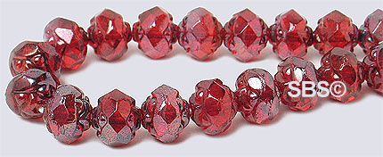 Rosebud Firepolish 6mm Ruby-Vega