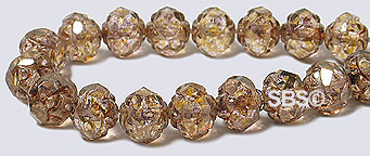 Rosebud Firepolish 6mm Smokey Topaz-Luster