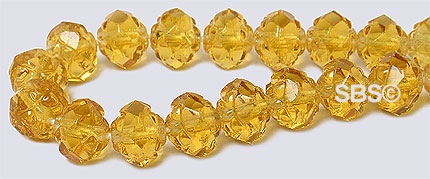 Rosebud Firepolish 6mm Topaz