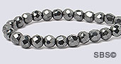 Magnetic Hematite 4mm Faceted