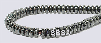 Hematite 4mm Rondel (non-magnetic)