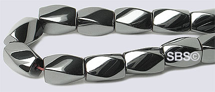 Hematite 5x8 (4-sided) Swirl (non-magnetic)