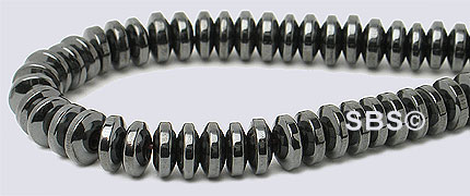 Hematite 5mm Rondel (non-magnetic)