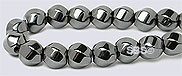Magnetic Hematite 6mm (6-sided) Swirl