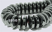 Hematite 8mm Rondel (non-magnetic)