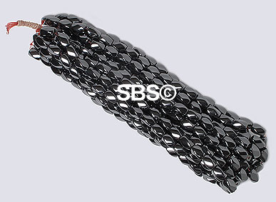 Magnetic Hematite 8x12 4-side Swirl (10 strands) AAA Grade