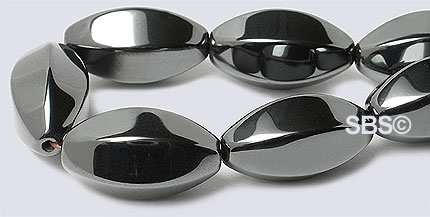 Magnetic Hematite 8x16 (6-sided) Rice AAA Grade