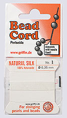 Silk Thread #1 White (2 meters)