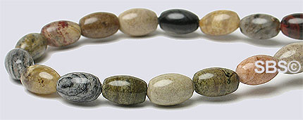 Silver Leaf Jasper 4x6 Rice