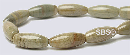 Silver Leaf Jasper 5x12 Rice