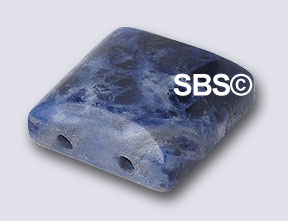Sodalite 12x12mm 2-Hole (50)