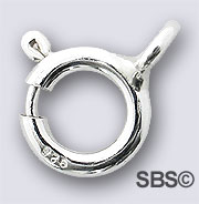 Sterling Silver 6mm Spring Ring Clasp