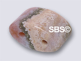 Ocean Jasper 6x12 2-Hole Oval (100)