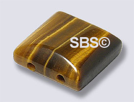 Tiger Eye 12x12mm 2-Hole (100)