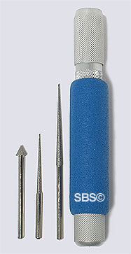 3 Piece (Comfort Grip) Diamond Reamer Set (made in USA)