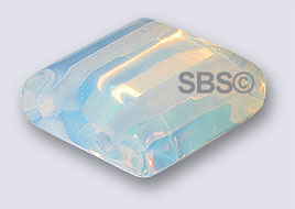 White Opal Glass10x10 2-Hole (50)