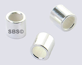 Sterling Silver Crimps 2x2mm (500)