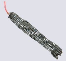 Magnetic Hematite 5x8 6-sided tube Beads (10 strands) AAA Grade