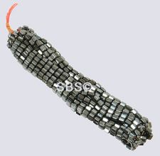 Magnetic Hematite 6x8 18-Face Beads (10 strands) AAA Grade