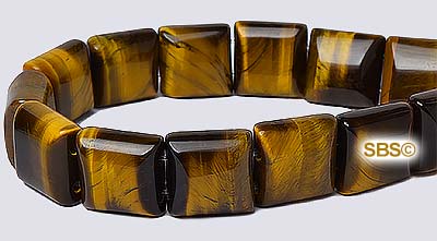 Gemstone Beads - 2-Hole Double Drilled 10x10 Strands