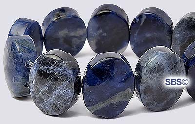Gemstone Beads - 2-Hole Double Drilled 12x15 Strands