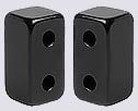 6mm x 12mm 2-Hole Magnetic CLASP Black (1)