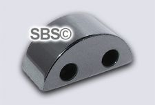 Magnetic Hematite 6x12 2-Hole (50) AAA Grade