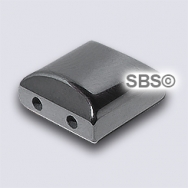 Magnetic Hematite 10x10 2-Hole Spacer Beads (50) AAA Grade