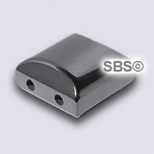 Magnetic Hematite 10x10 2-Hole Spacer Beads (50) AAA Grade
