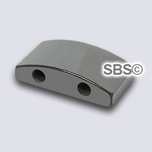 Magnetic Hematite 10x20 2-Hole (50) AAA Grade