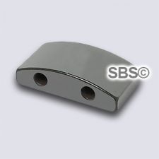 Magnetic Hematite 10x20 2-Hole (50) AAA Grade