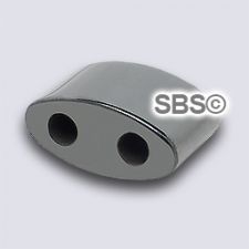 Magnetic Hematite 6x13 OVAL  2-Hole (12)