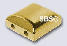 GOLD Magnetic Hematite 10x10 2-Hole (12) AAA Grade