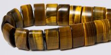 Tiger Eye 6x12 2-Hole Gemstone Beads (16" strand)