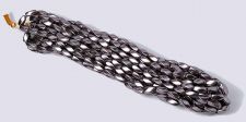 HIGH POWER Pearl Magnetic Hematite 5x11mm Twist Beads - Purple Smoke (10 strands)